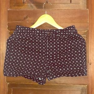 SO Black & White Dot/Diamond Mid Rise Shorts
